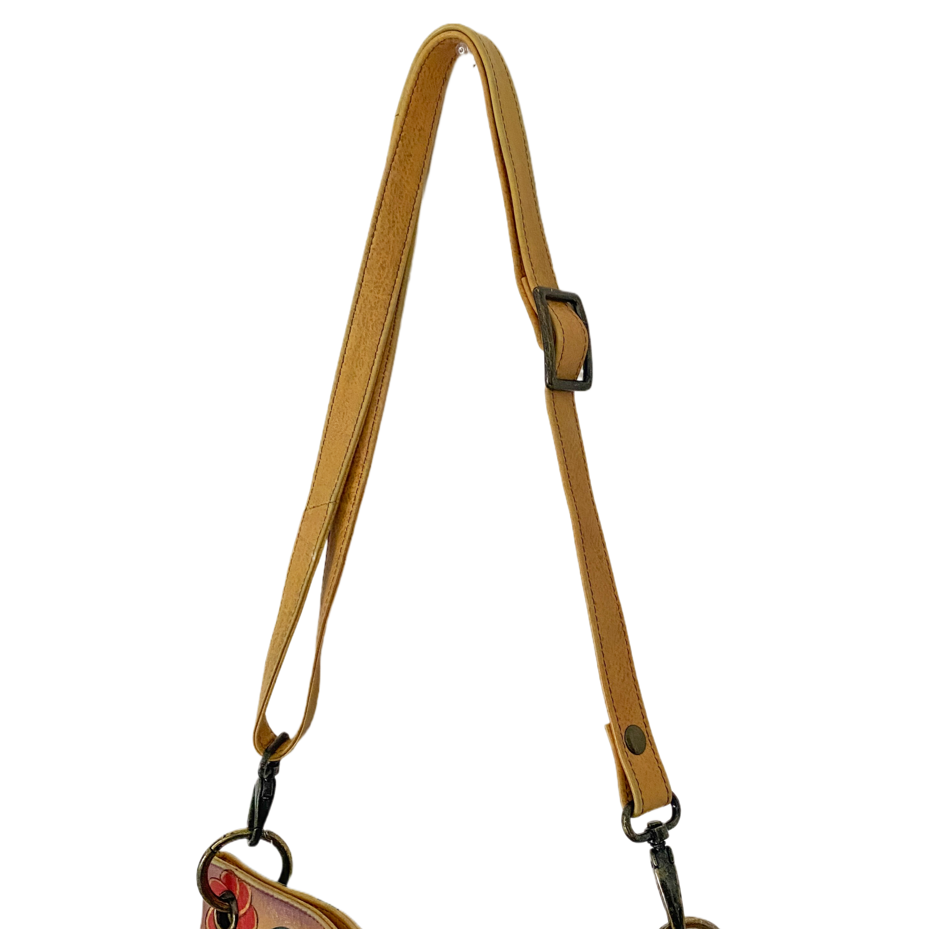 Hand Painted Butterfly Hobo Bag