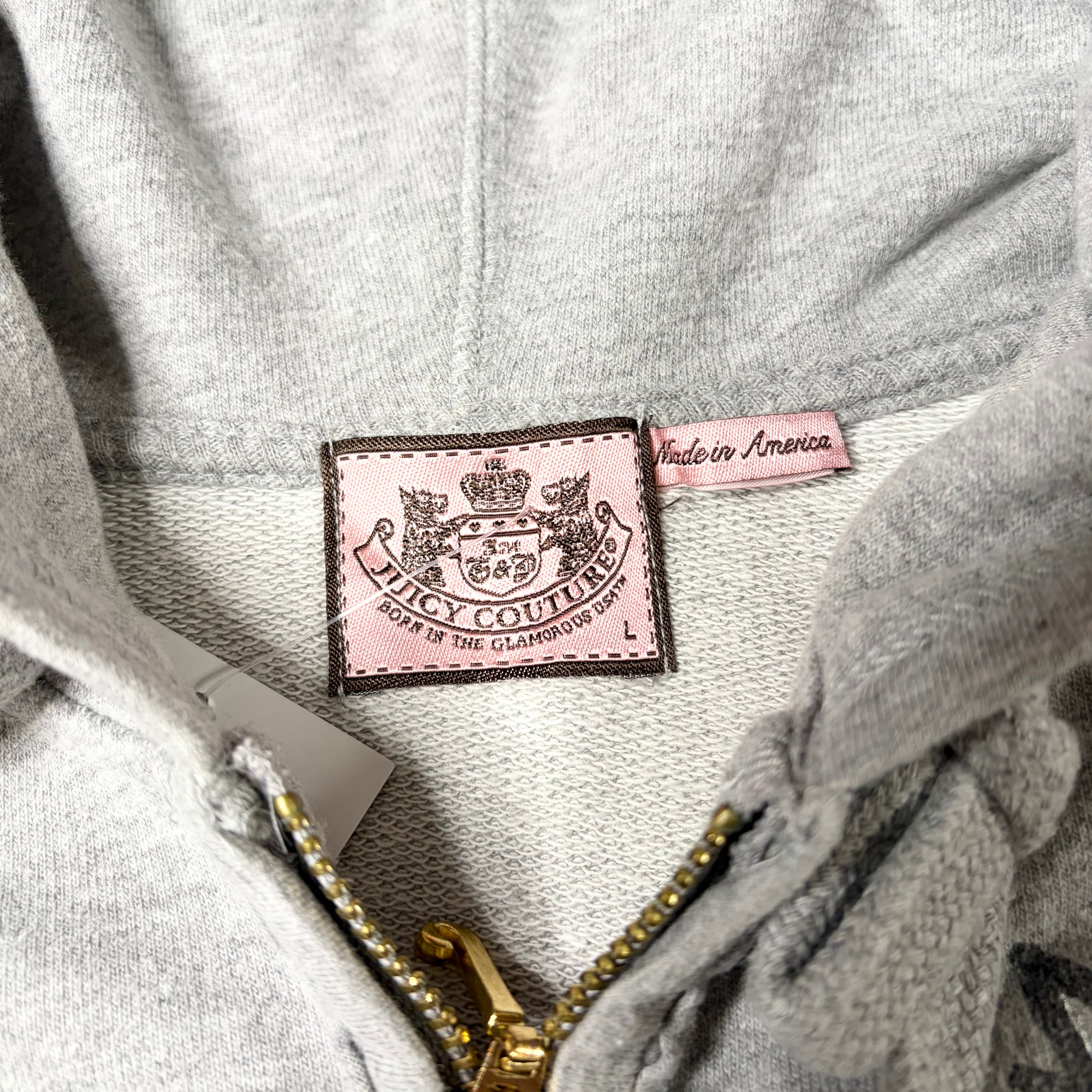 Juicy Couture Bedazzled Zip Up (L)
