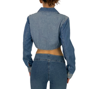 Calvin Klein Jeans 90's Vintage Denim Crop Top (S)