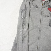 Juicy Couture Bedazzled Zip Up (L)