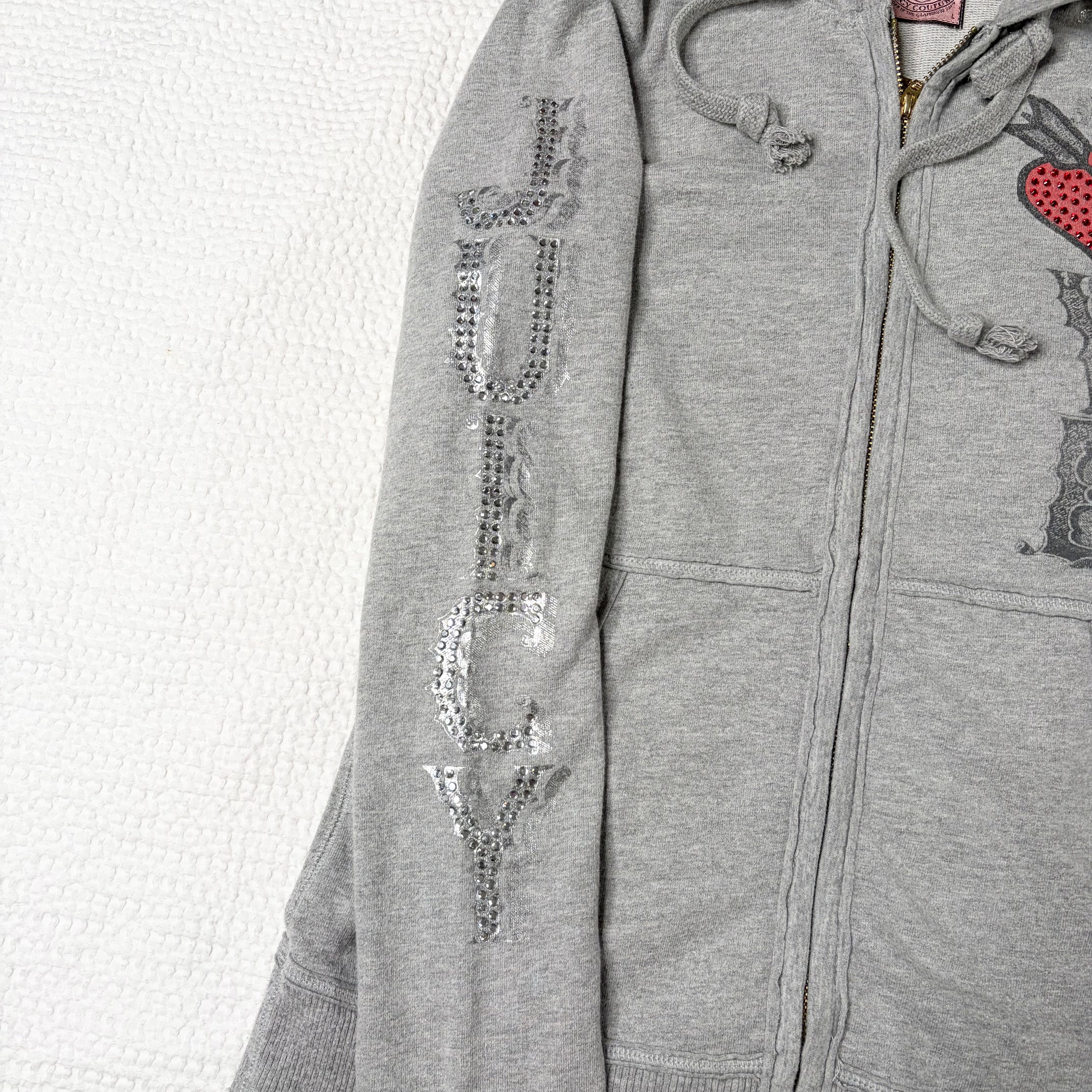 Juicy Couture Bedazzled Zip Up (L)