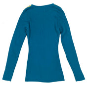 Y2K Ribbed Top with Studded Stripes (S)