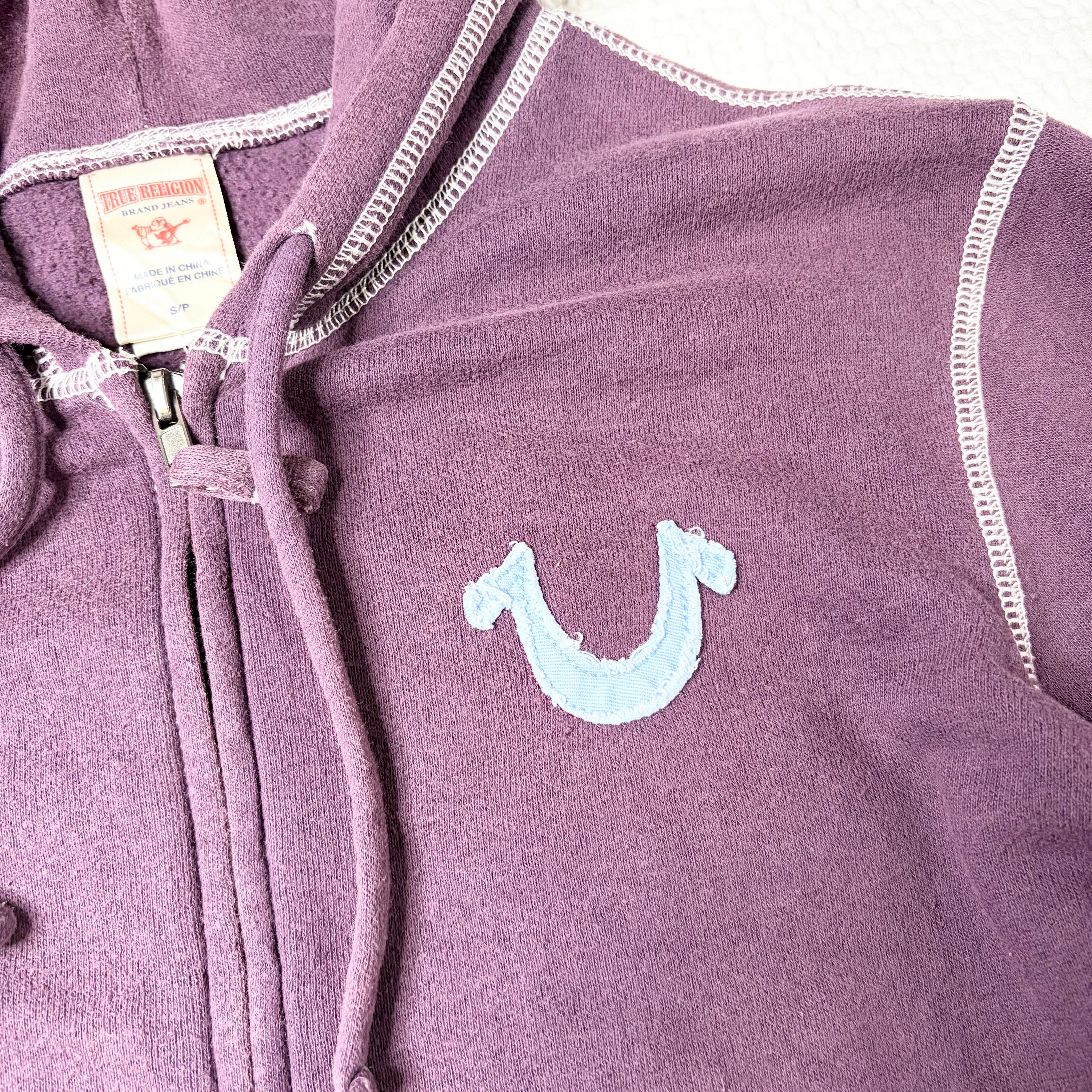 True Religion Contrast Stitch Hoodie (S)