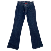 Miss Sixty 2000s Cut Out Waist Flare Jeans (XS/S)