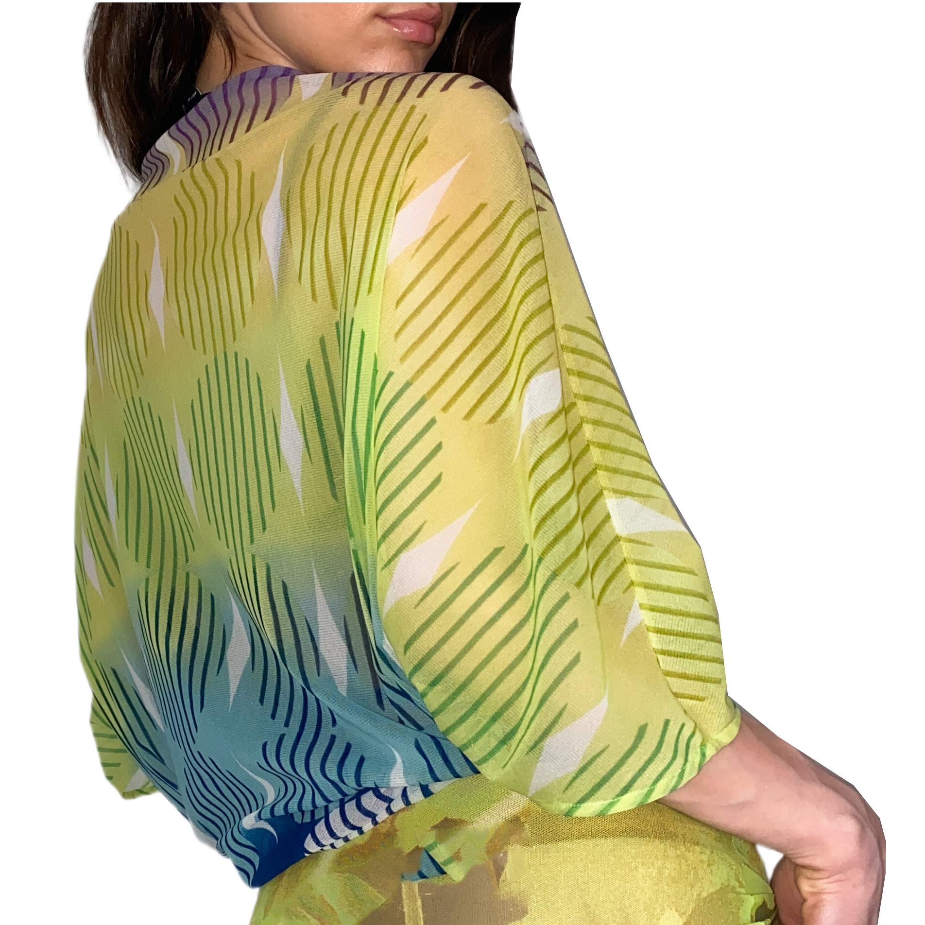 BCBGMAXAZRIA FUNky Mesh Top (XS)