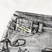 DGVI Euro Graphic Denim Mini Skirt (S)