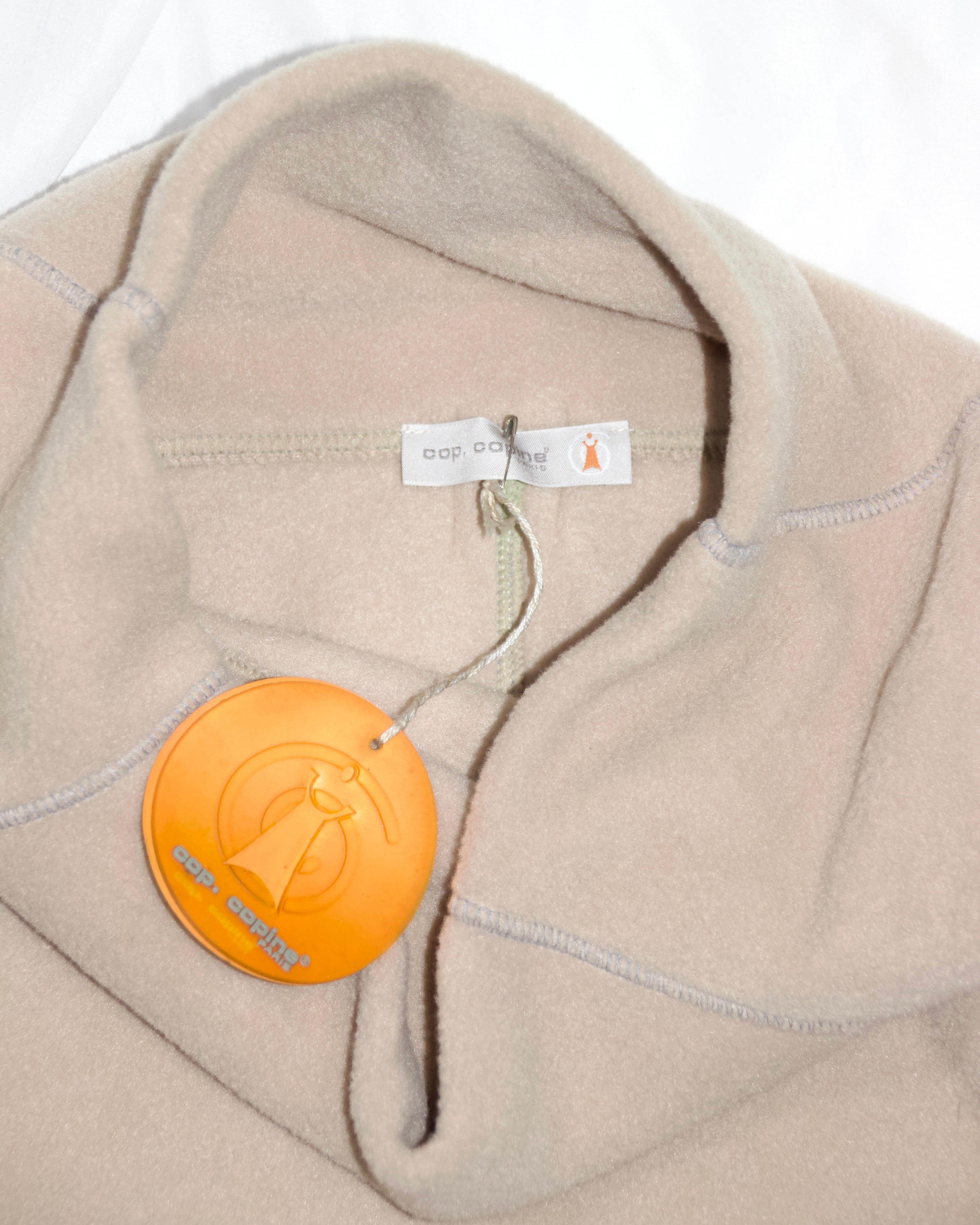 Y2K Cop Copine Fleece Sweater Top (XS-S)