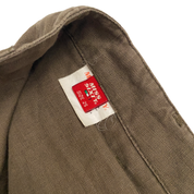 Miss Sixty 2000s Ultra Low Rise Brown Linen Flare Pants (S/M)