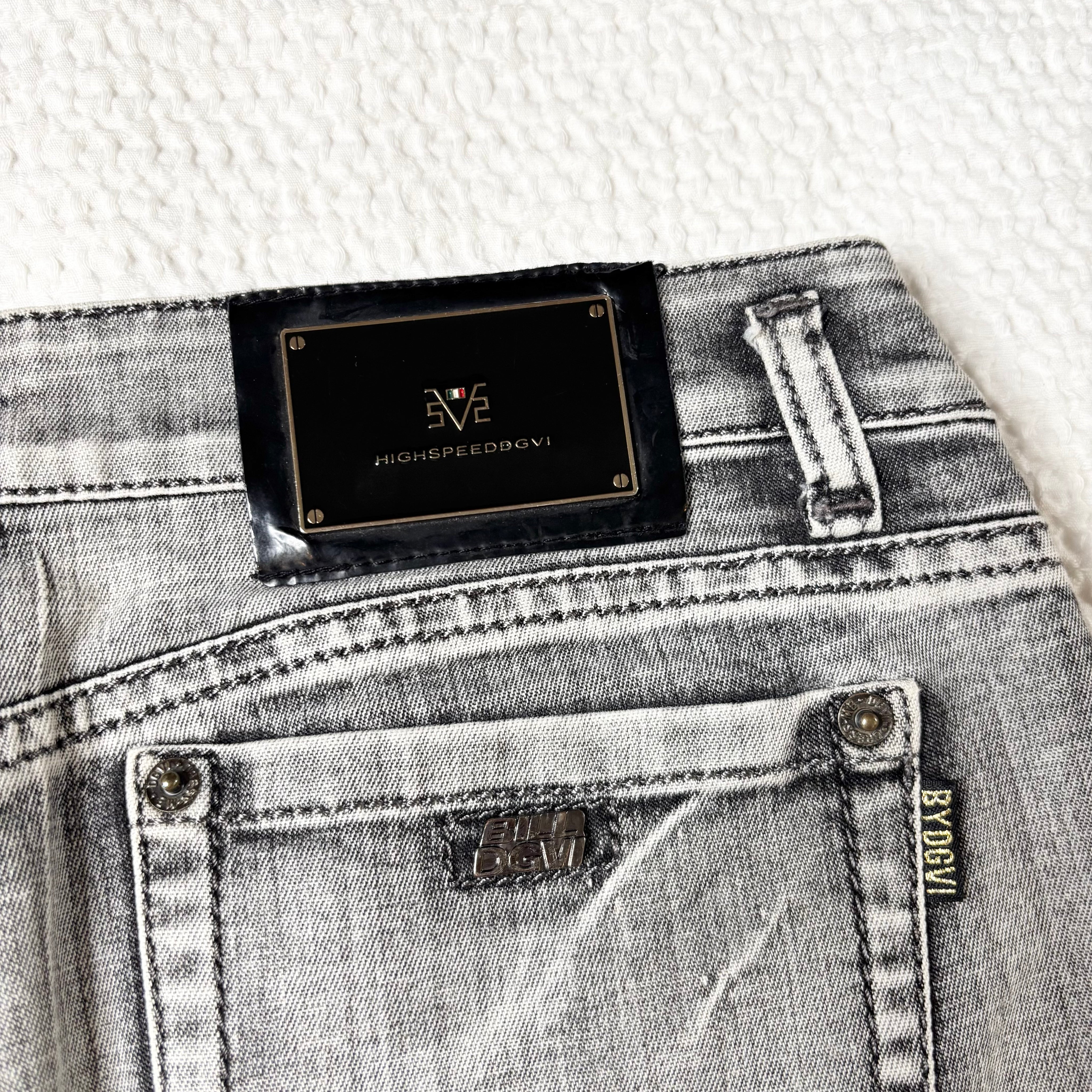 DGVI Euro Graphic Denim Mini Skirt (S)