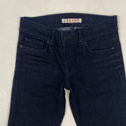 Mid-Rise Denim Flares (S)