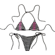 Handmade Stripe Bikini Set (S-M)