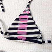 Handmade Stripe Bikini Set (S-M)
