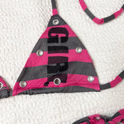Handmade Stripe Bikini Set (S-M)