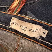 Early 2000s Belted Flare Jeans (XS/S)