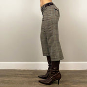 Guess Plaid Trouser Capris (S)