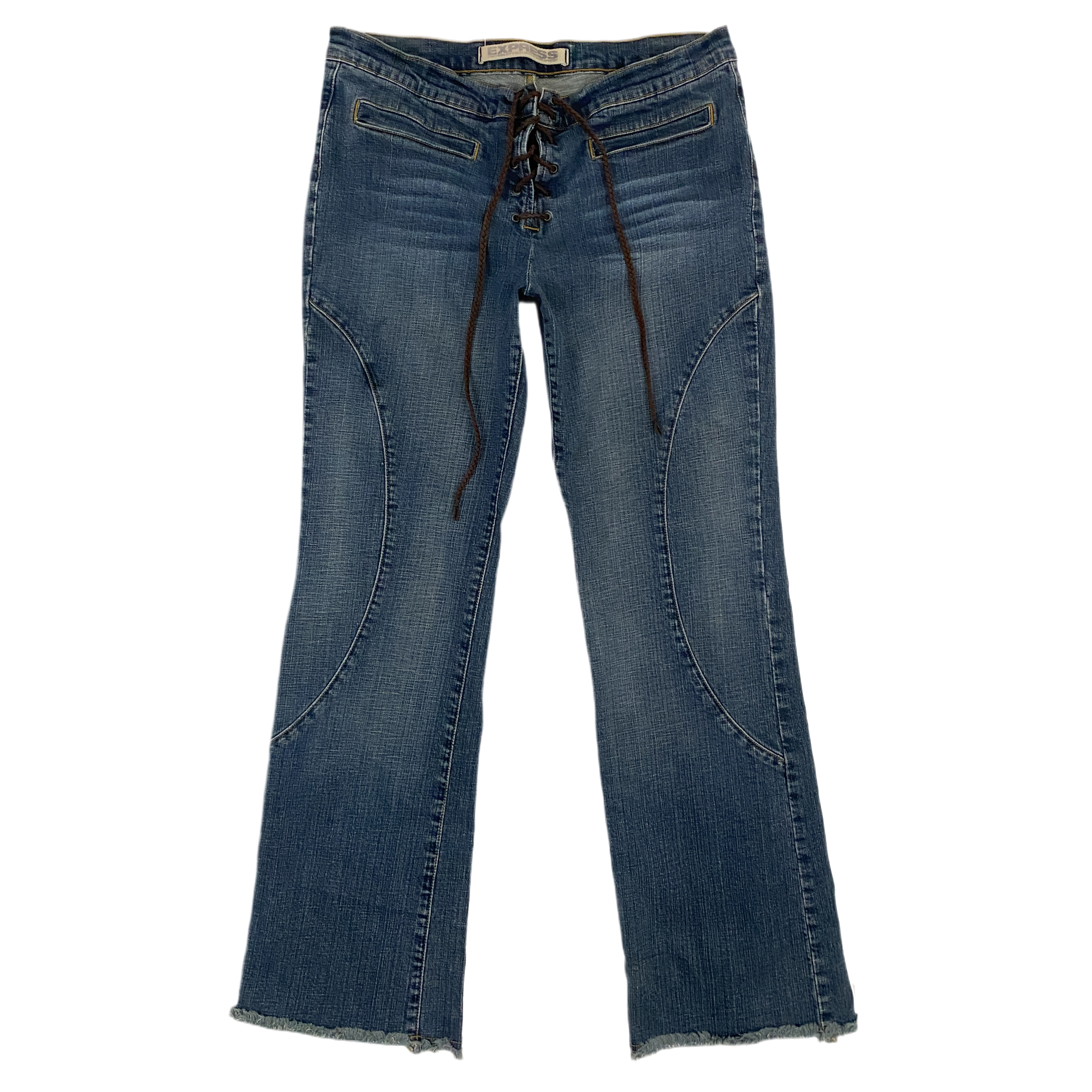 2000s Lace Up Flares (L)