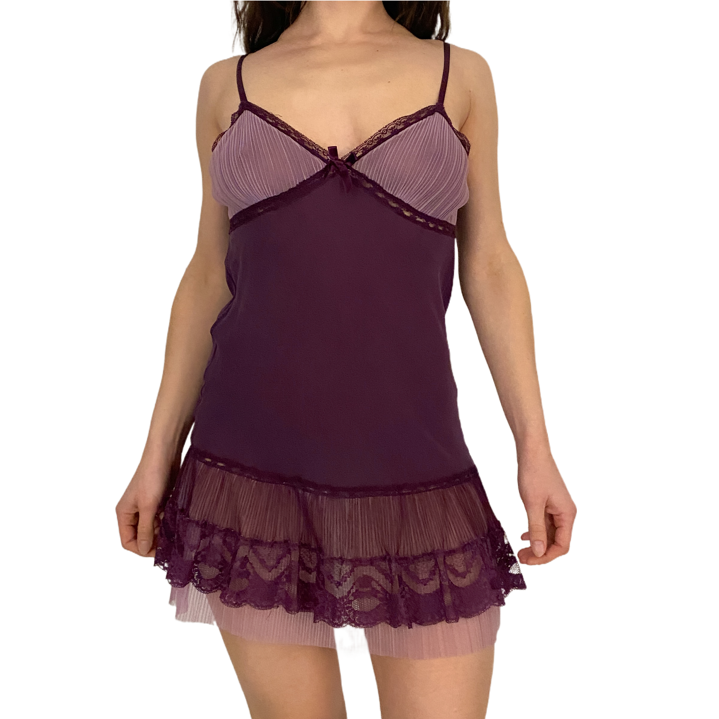 Purple Silk Slip (S)