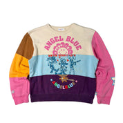 Angel Blue Color Block Crewneck (S-M)