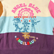 Angel Blue Color Block Crewneck (S-M)