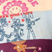 Angel Blue Color Block Crewneck (S-M)