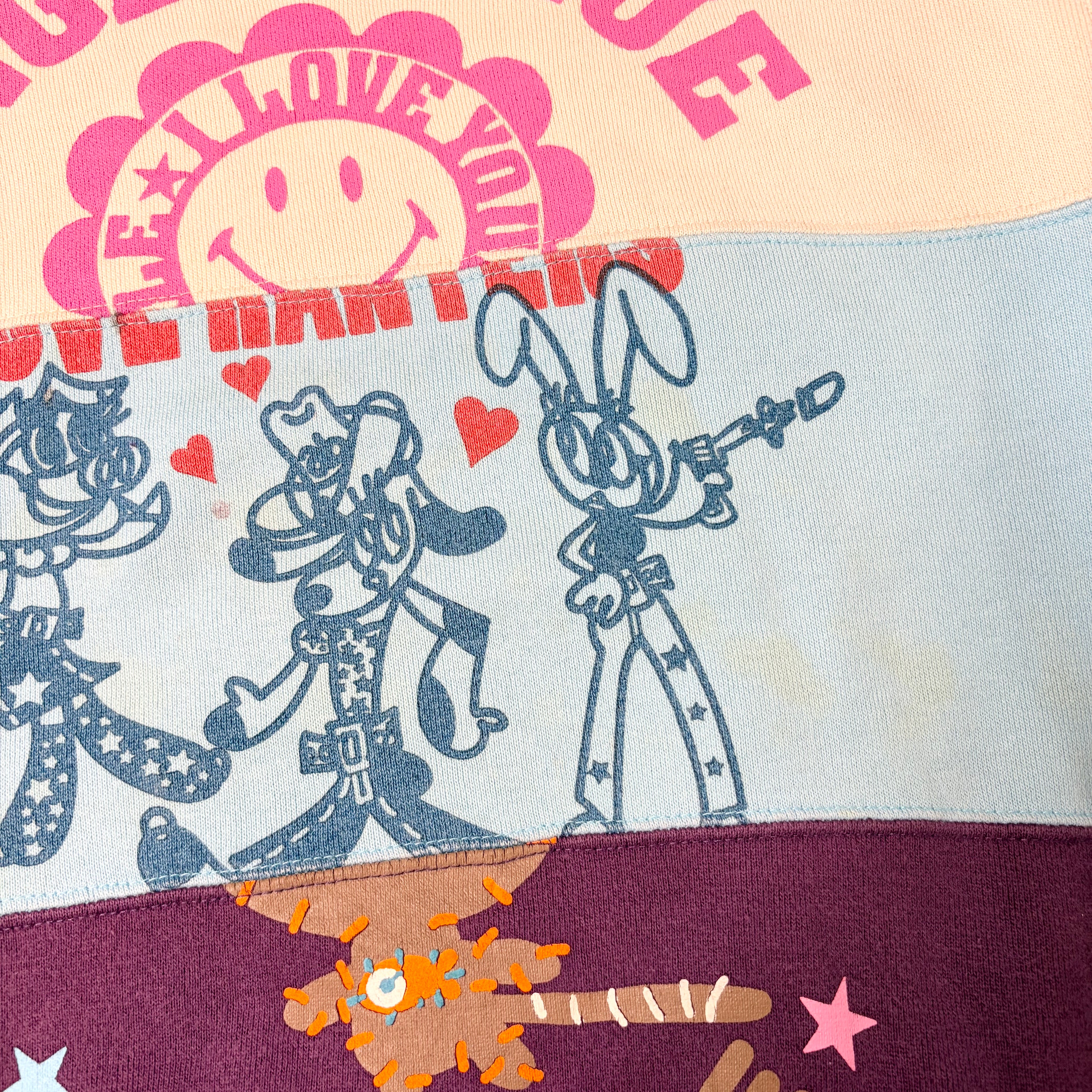 Angel Blue Color Block Crewneck (S-M)