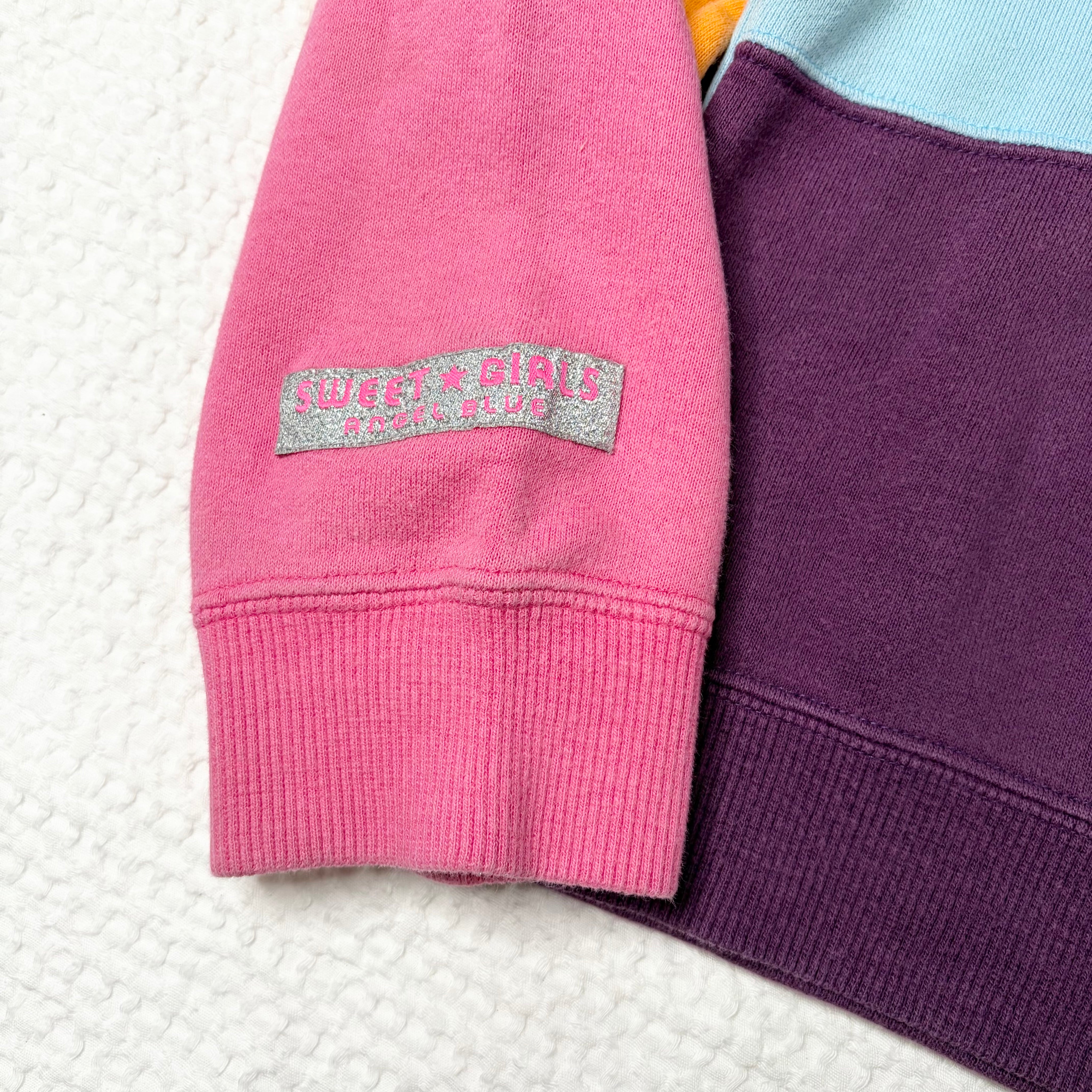 Angel Blue Color Block Crewneck (S-M)