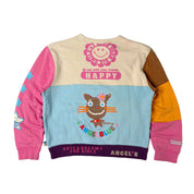 Angel Blue Color Block Crewneck (S-M)