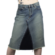 Euro Y2K Denim Skirt (XS)