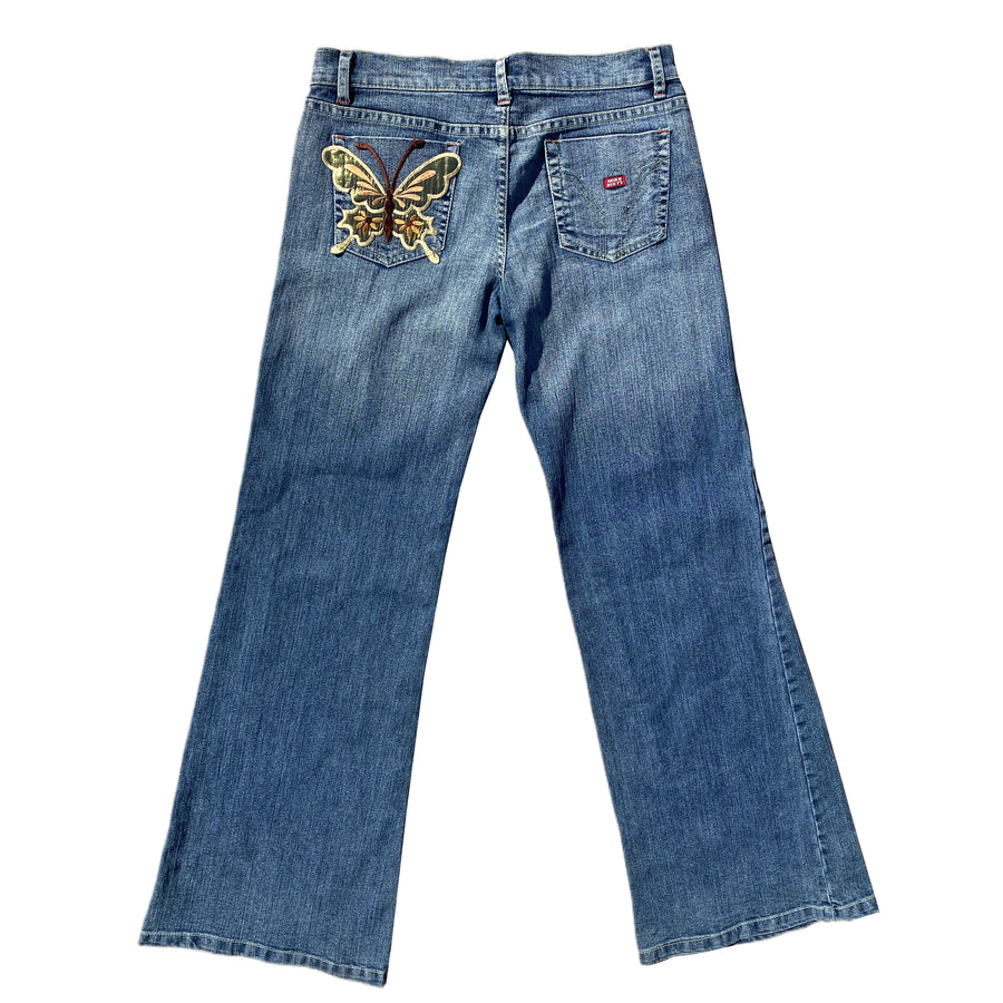 Miss Sixty Low Rise Butterfly Flares (S)