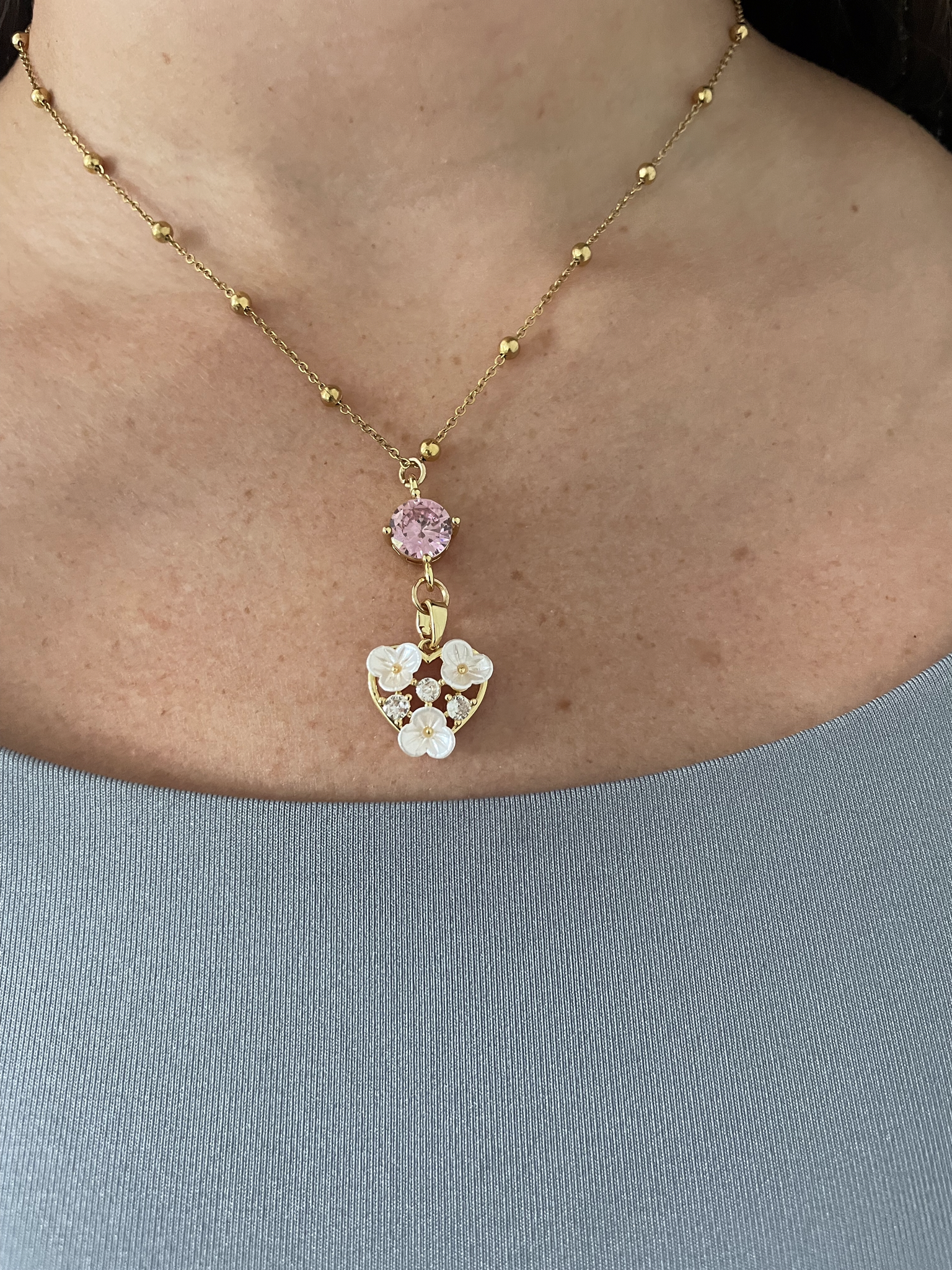 Plumeria Kiss Necklace