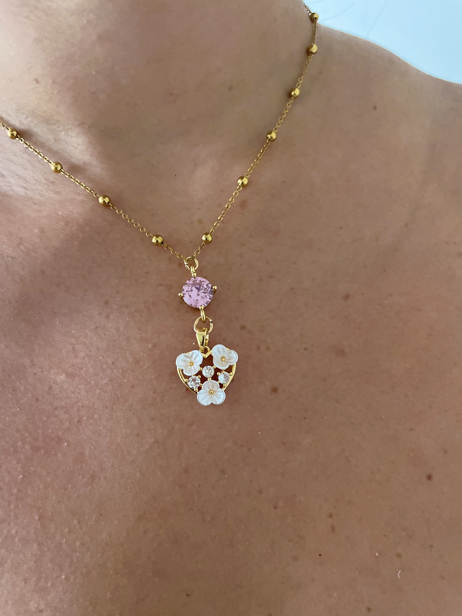 Plumeria Kiss Necklace