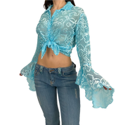 Whimsy Velvet Blouse (L)