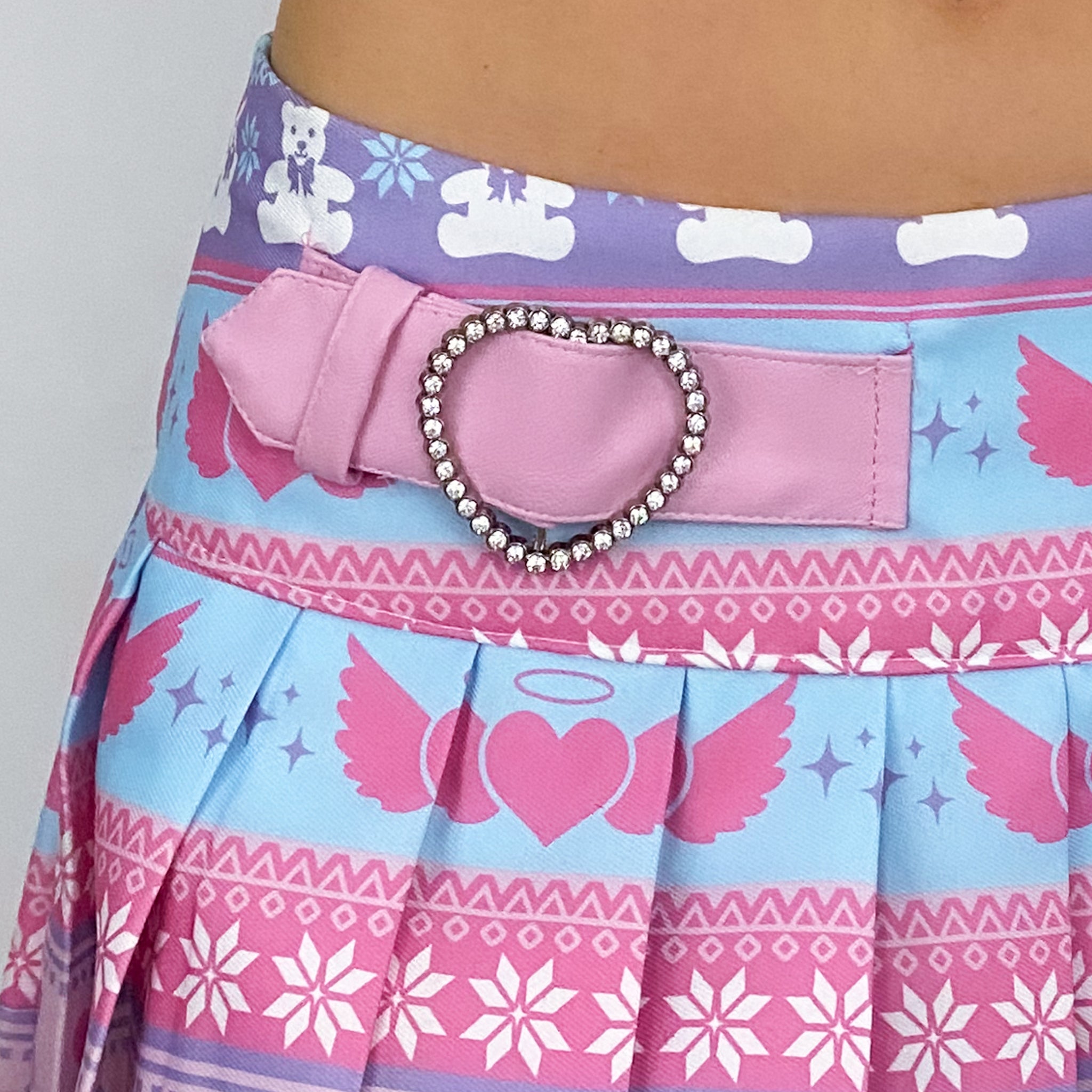 Angel Princess Pleated Mini Skirt - XS