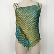 Vintage Silk Dotted Tank Top (XS)