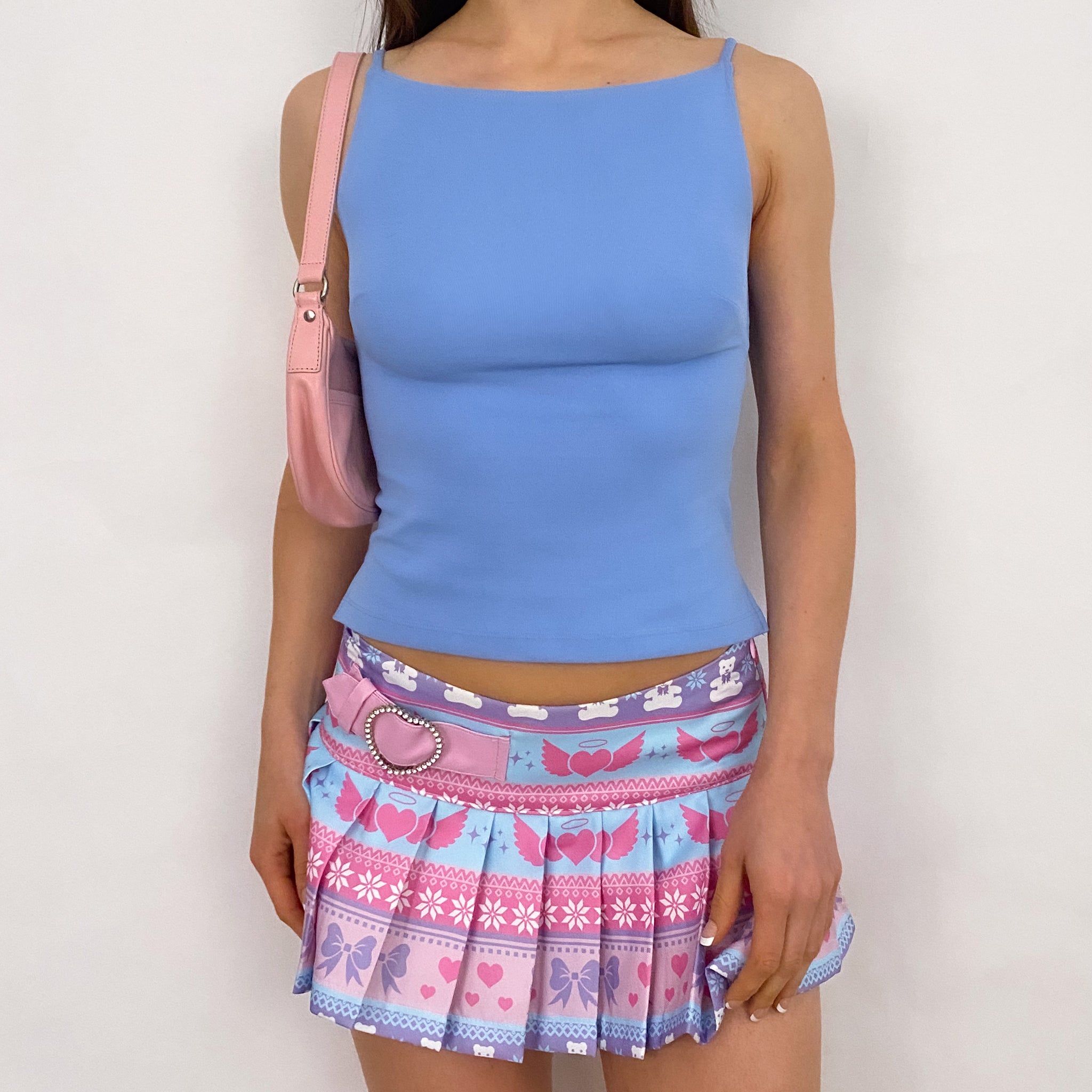 Bebe Blue Stretch Tank - XS