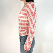 Blumarine 'I LOVE YOU' Sweater (S/M)