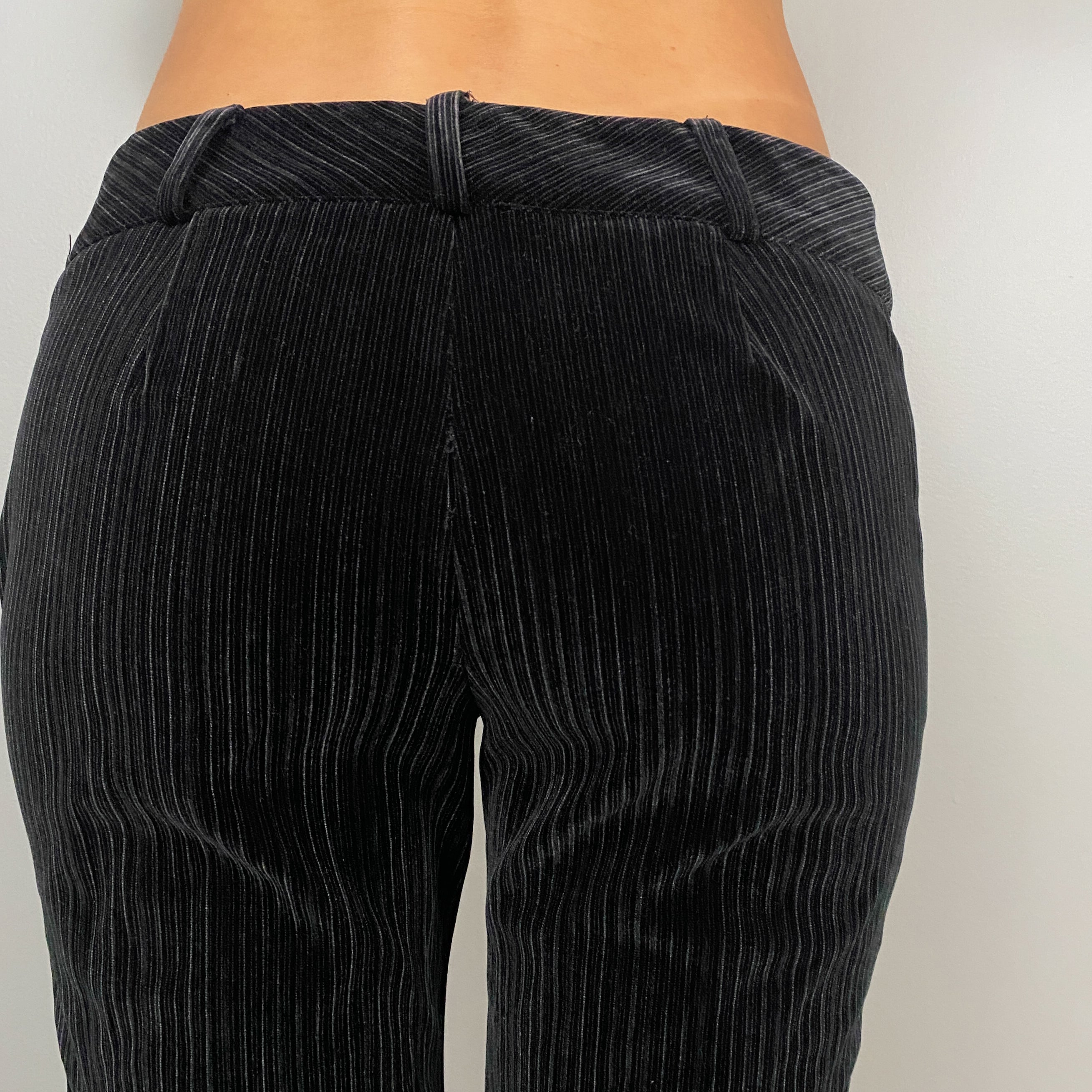 2000s Velvety Mid-Rise Trousers (S)