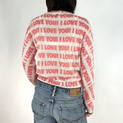 Blumarine 'I LOVE YOU' Sweater (S/M)