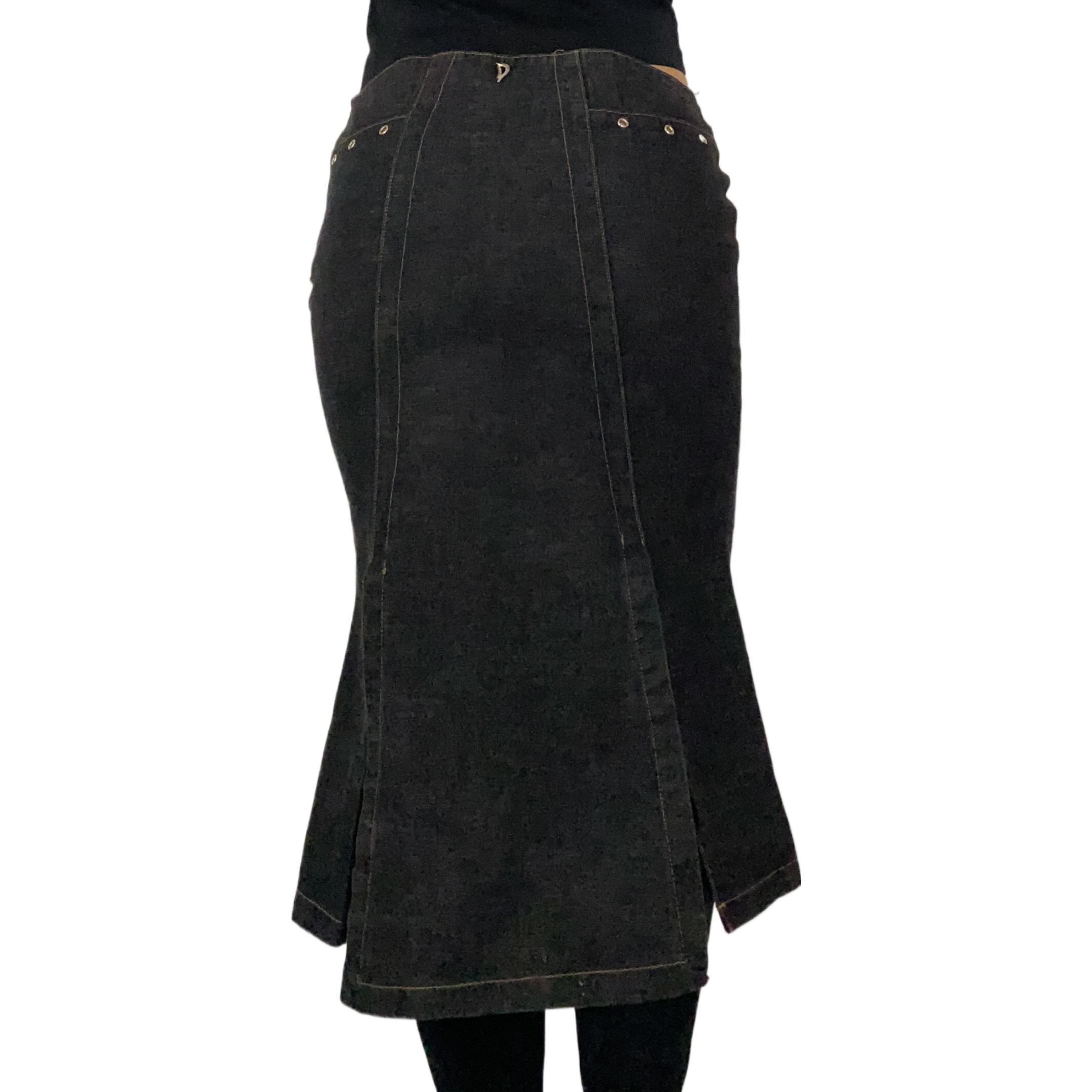 Italian Denim Trumpet Skirt (XS)