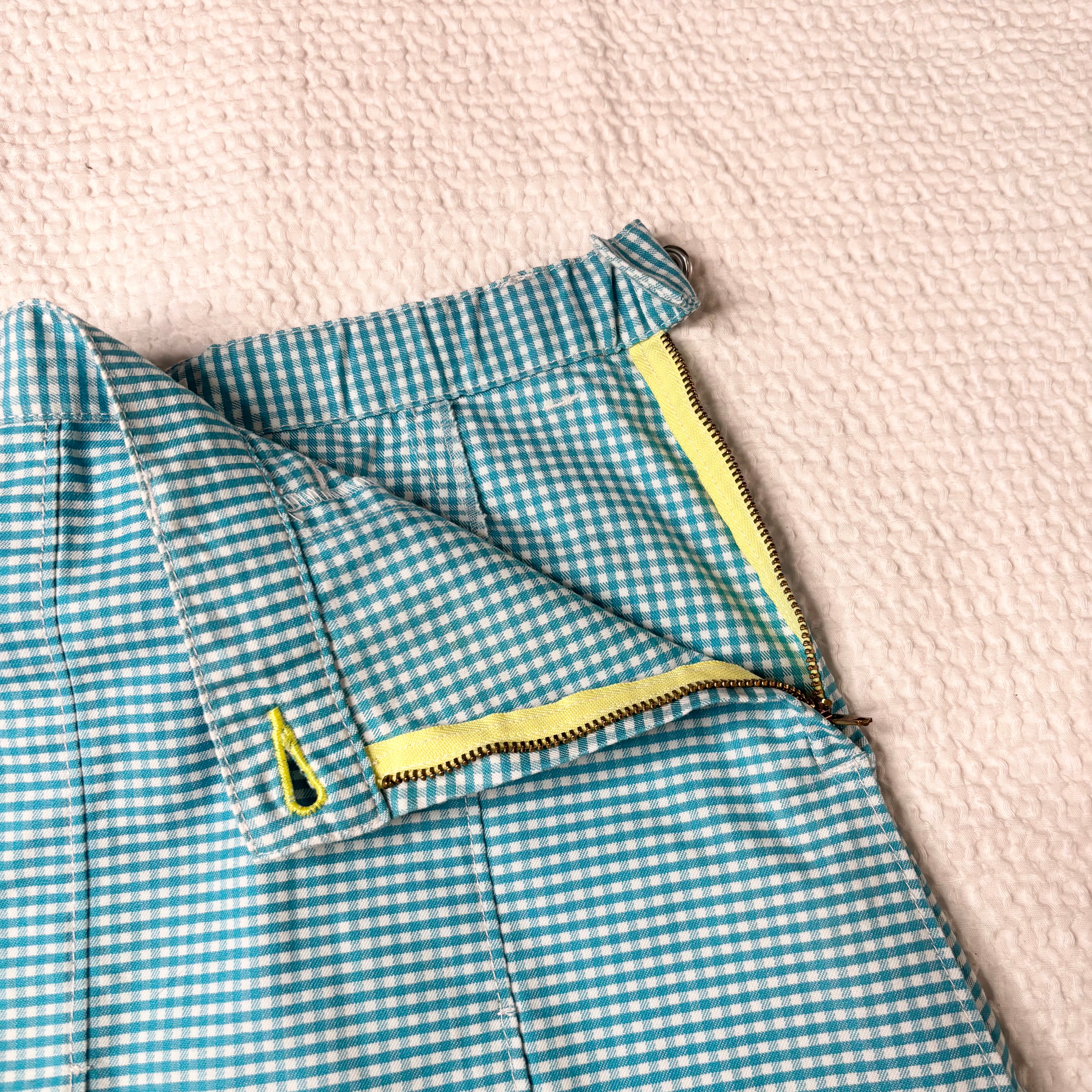 Daisy Lovers Gingham Pleated Skirt (XS)