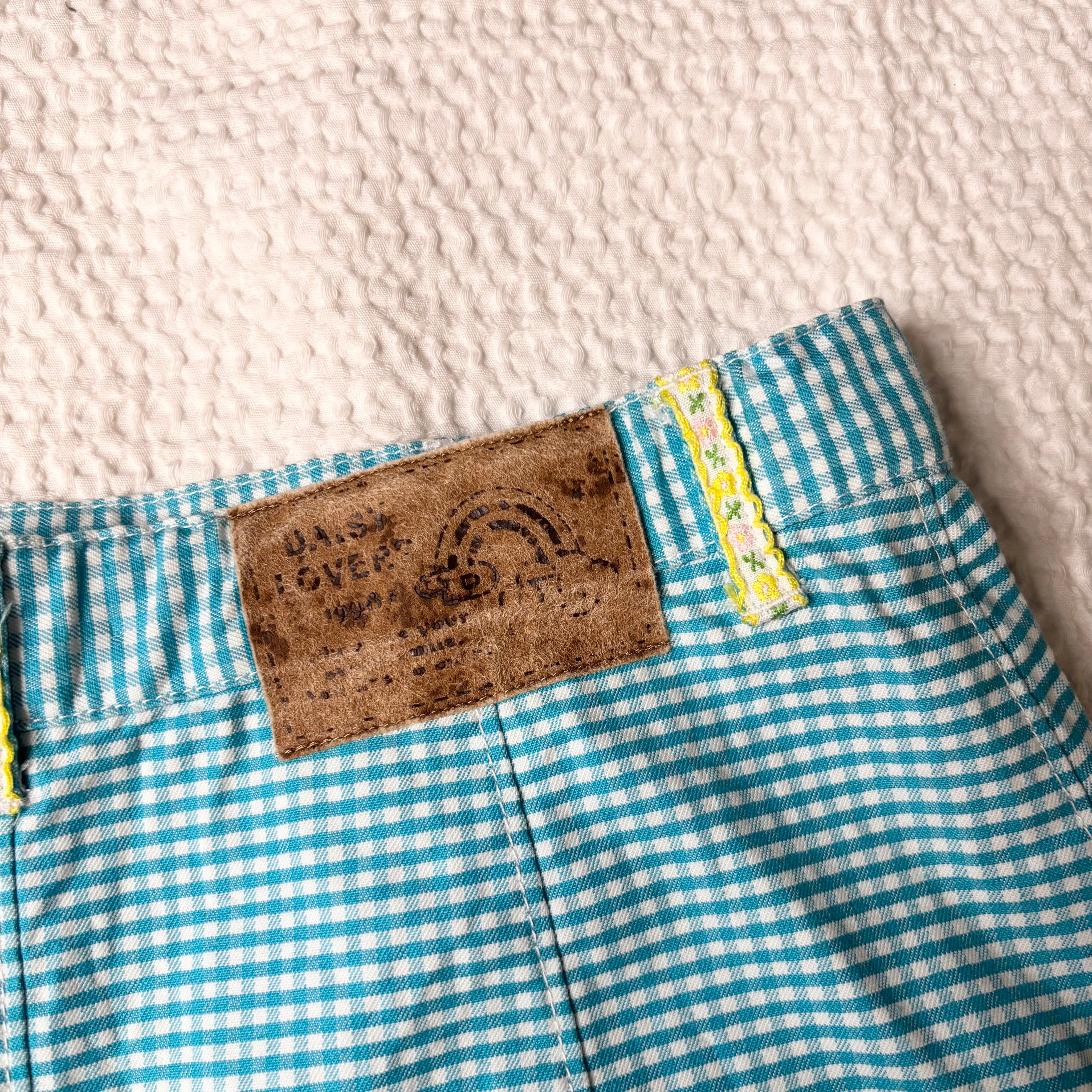 Daisy Lovers Gingham Pleated Skirt (XS)
