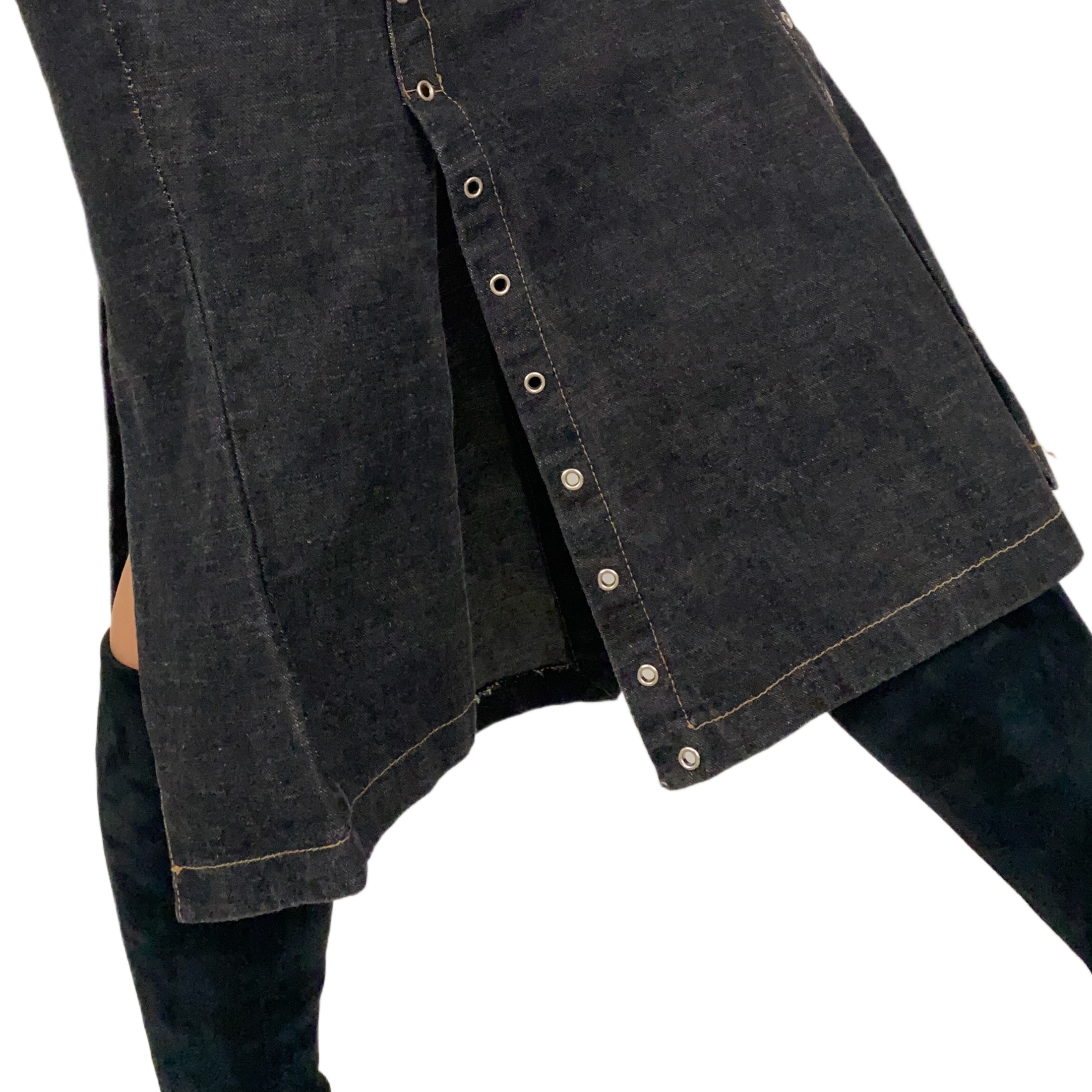 Italian Denim Trumpet Skirt (XS)