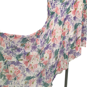 Vintage Embellished Asymmetrical Floral Fairy Dress (L)