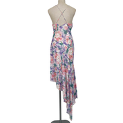Vintage Embellished Asymmetrical Floral Fairy Dress (L)