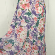 Vintage Embellished Asymmetrical Floral Fairy Dress (L)