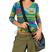 Funky Silk Tie Dye Top (S)