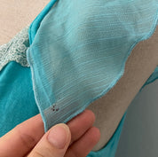 2000s Aqua Chiffon Whimsy Fairy Top (L)