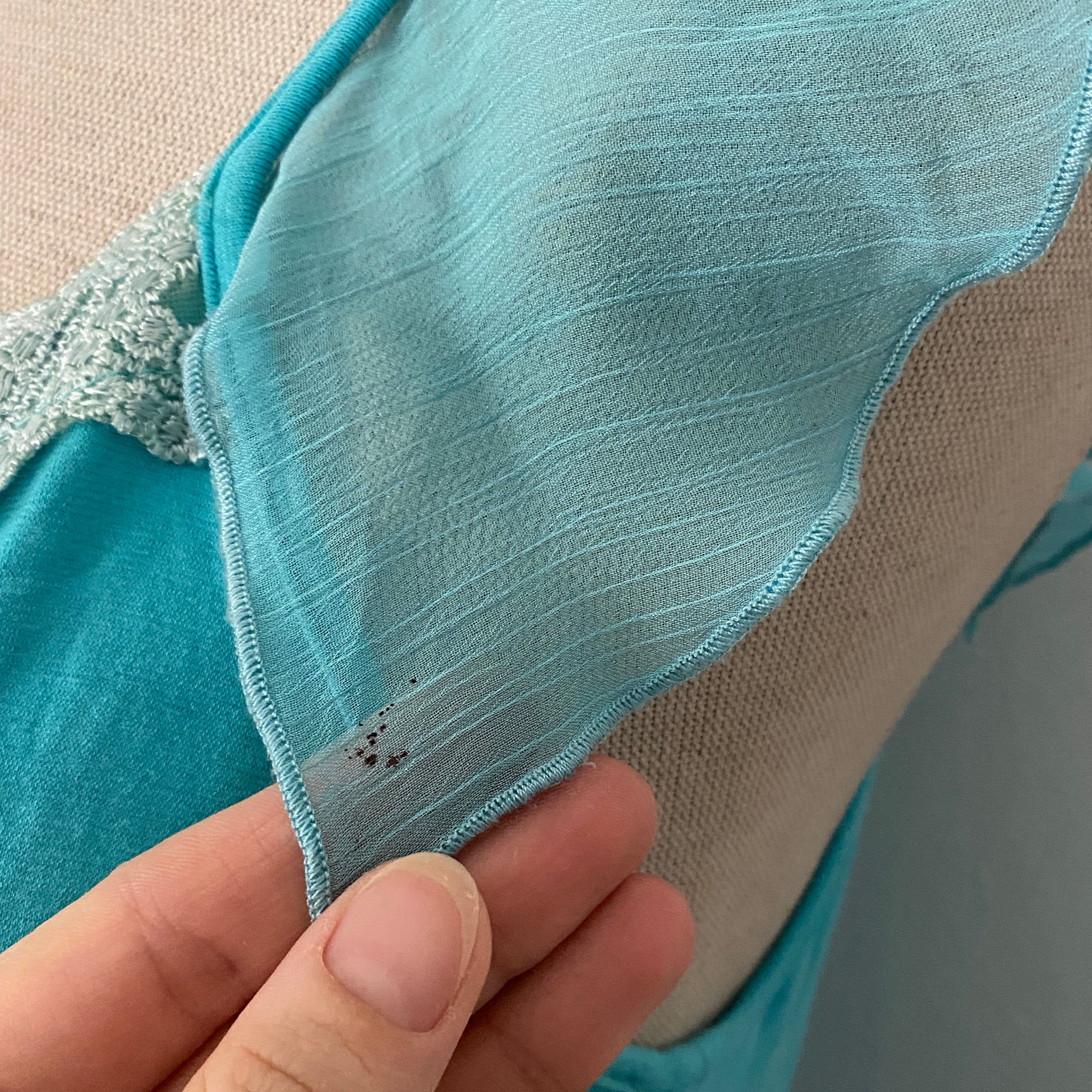 2000s Aqua Chiffon Whimsy Fairy Top (L)
