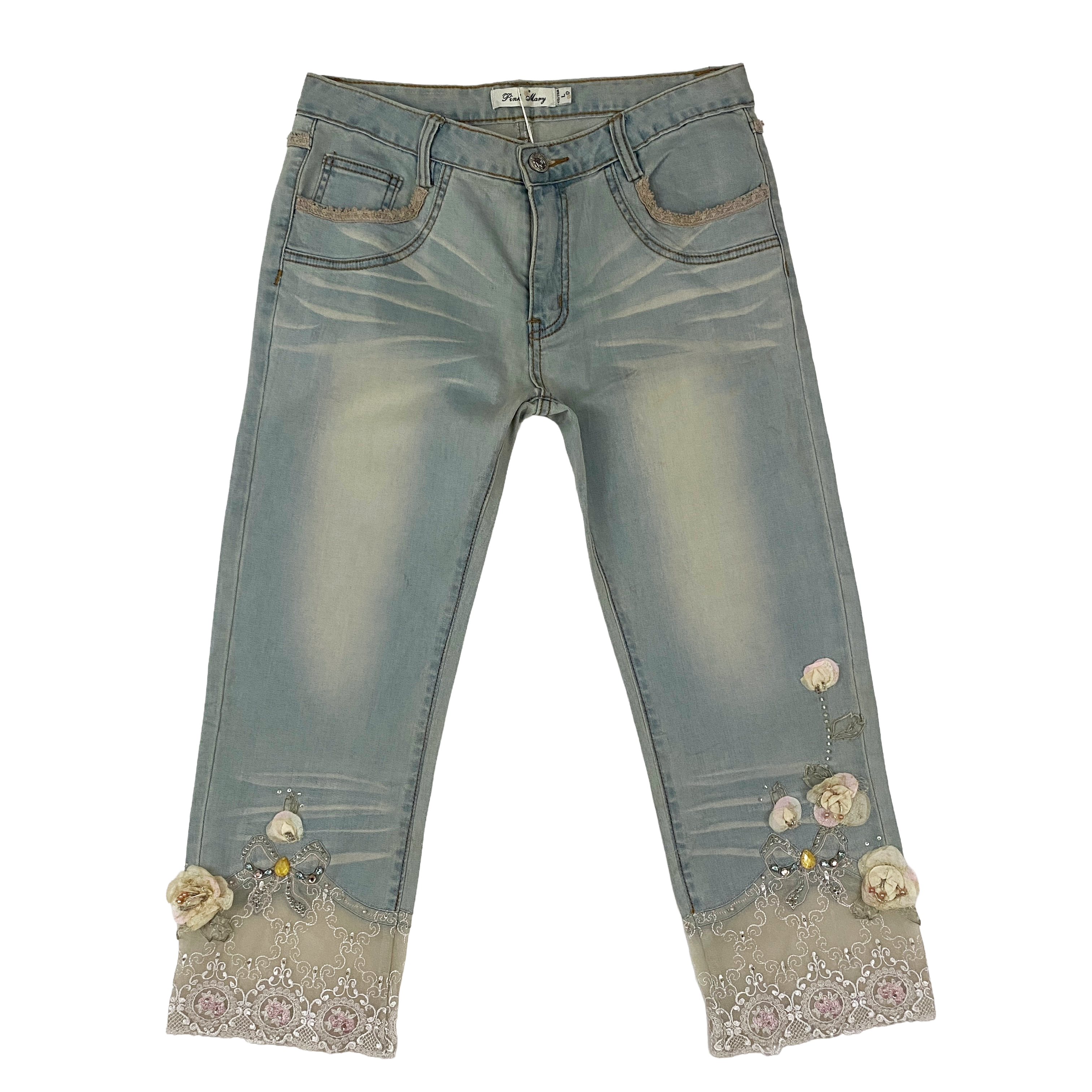 Vintage Embellished Fairy Capris (S)