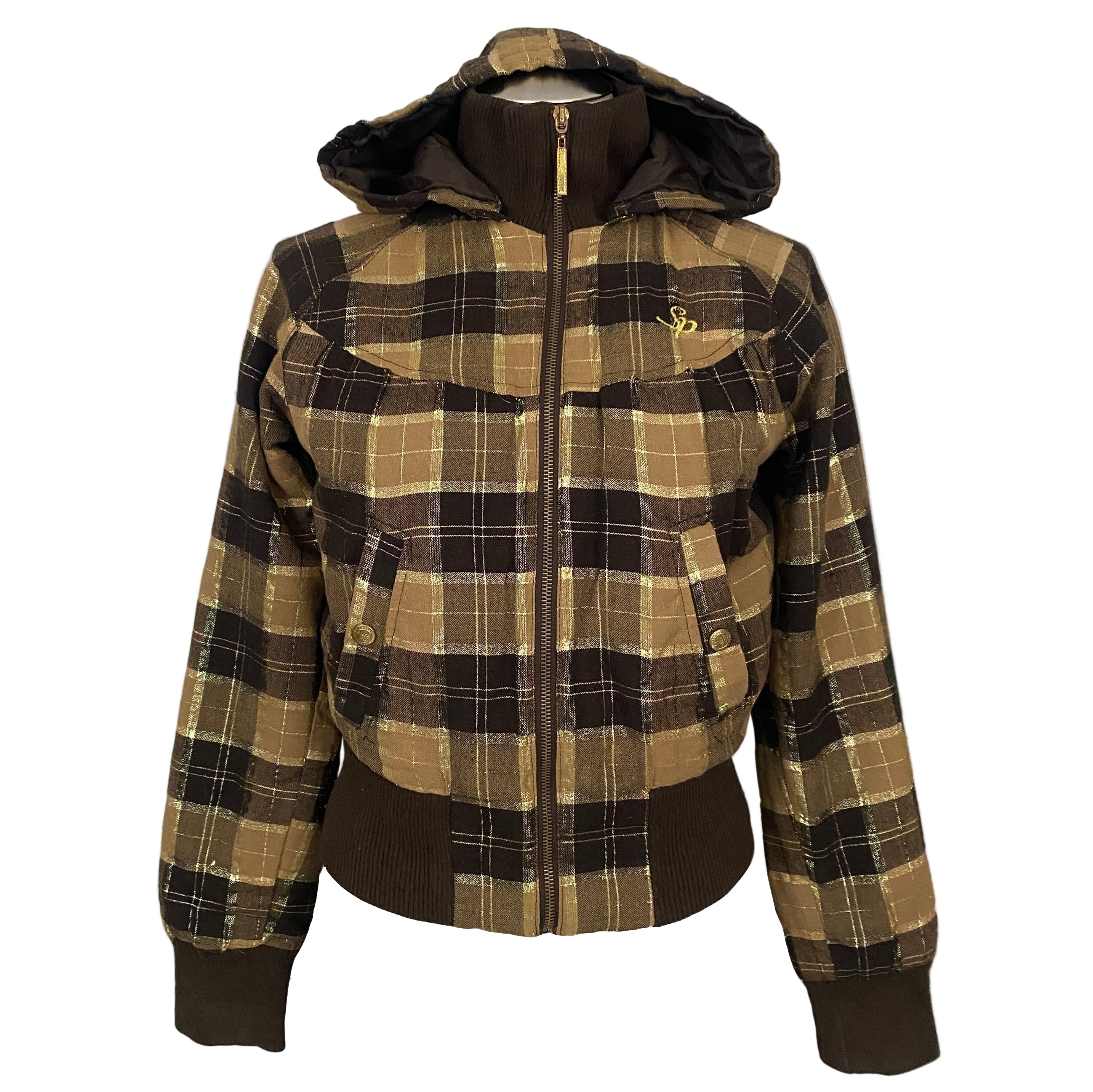 2000's South Pole Plaid Bomber Jacket (S)